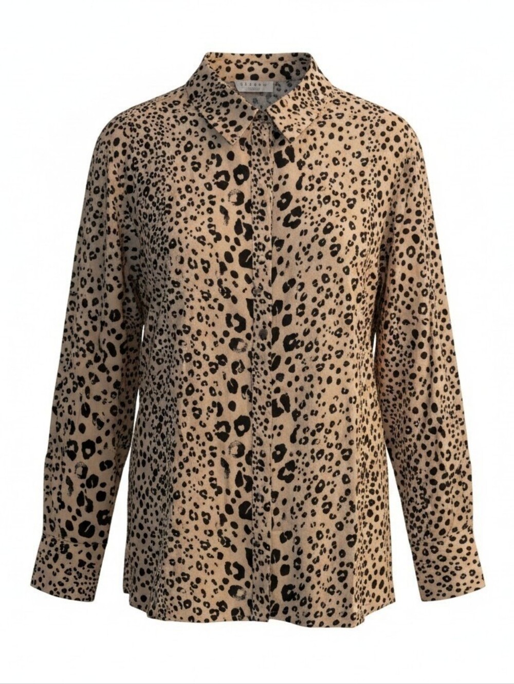 NWT Hayden Los Angeles Leopard Print Button-Up Blouse - Sz Large
